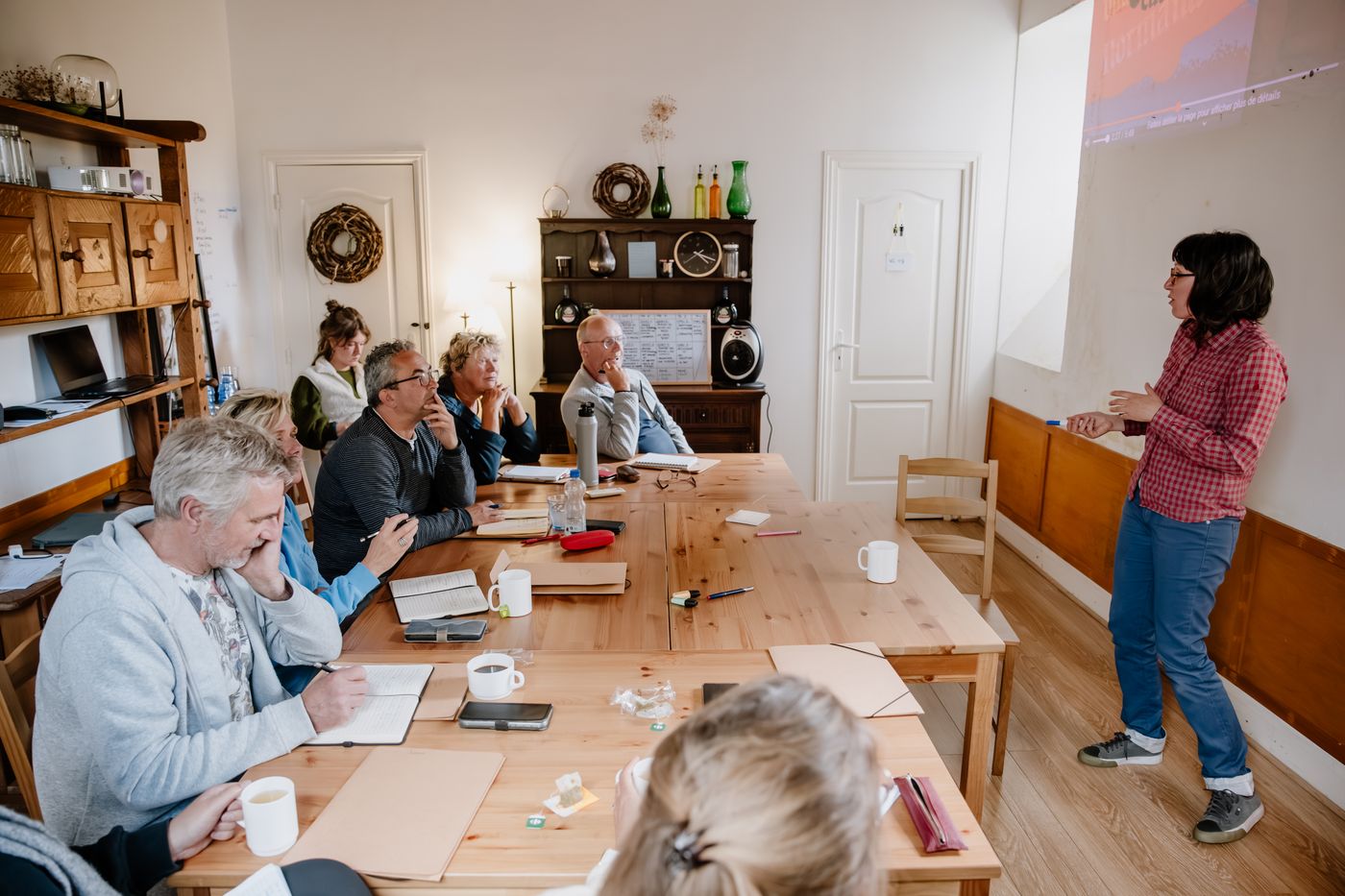 Céline en Anderske geven les